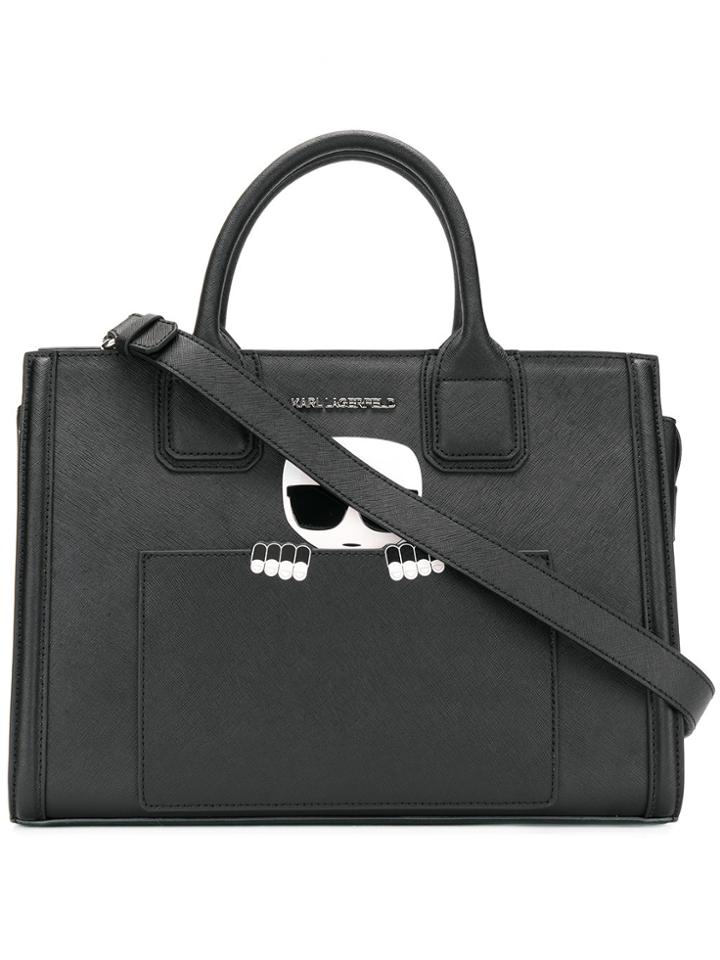 Karl Lagerfeld K/ikonik Klassik Tote Bag - Black
