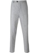 Brunello Cucinelli Side Pocket Detail Trousers, Men's, Size: 52, Grey, Cotton/acetate/cupro/wool