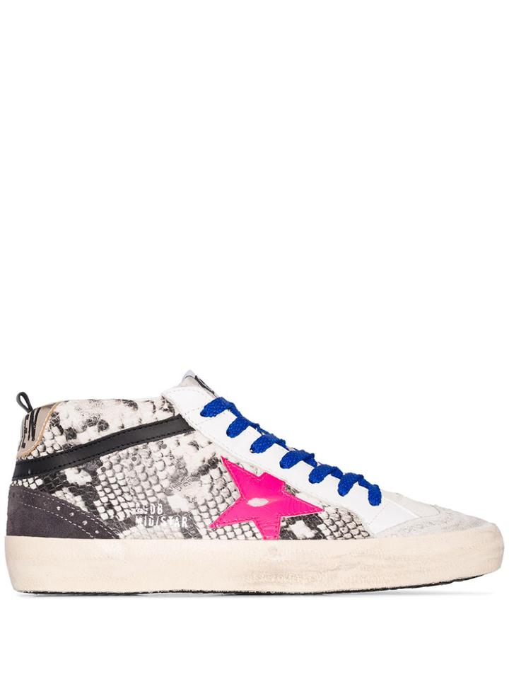 Golden Goose Mid Star Sneakers - White