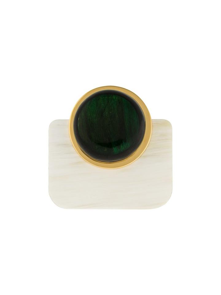 Marni Horn Brooch, Nude/neutrals