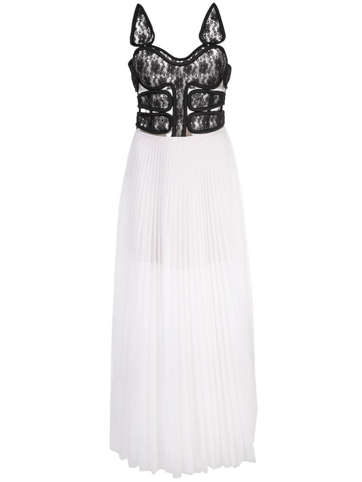 Christopher Kane Lace Crotch Corset Dress - Black