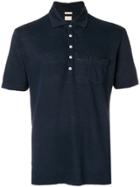 Massimo Alba Button Polo Shirt - Blue
