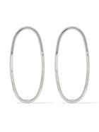 Sophie Buhai Oval Hoop Earrings - Silver