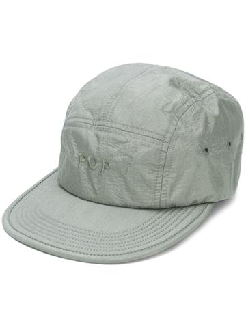 Pop Trading International Logo Embroidered Cap - Grey