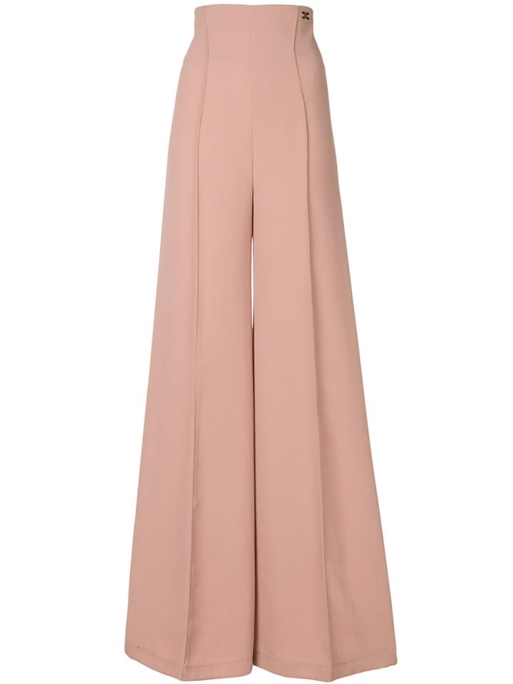 Elisabetta Franchi Wide-leg Trousers - Nude & Neutrals
