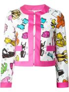 Moschino Doll Accessories Print Jacket - White