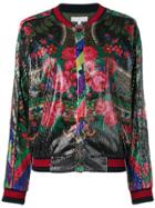 Pierre-louis Mascia Barbarians Sequined Bomber - Black