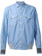 Sacai Chambray Shirt, Men's, Size: 1, Blue, Cotton