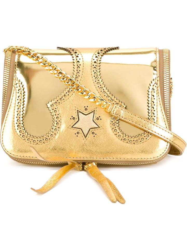 The Volon Western Shoulder Bag, Women's, Grey, Goat Skin/calf Leather