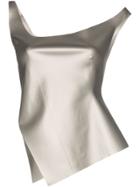 Coperni Motion Asymmetric Strappy Top - Silver