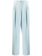 Bally Wide Leg Tailored Trousers - Blue