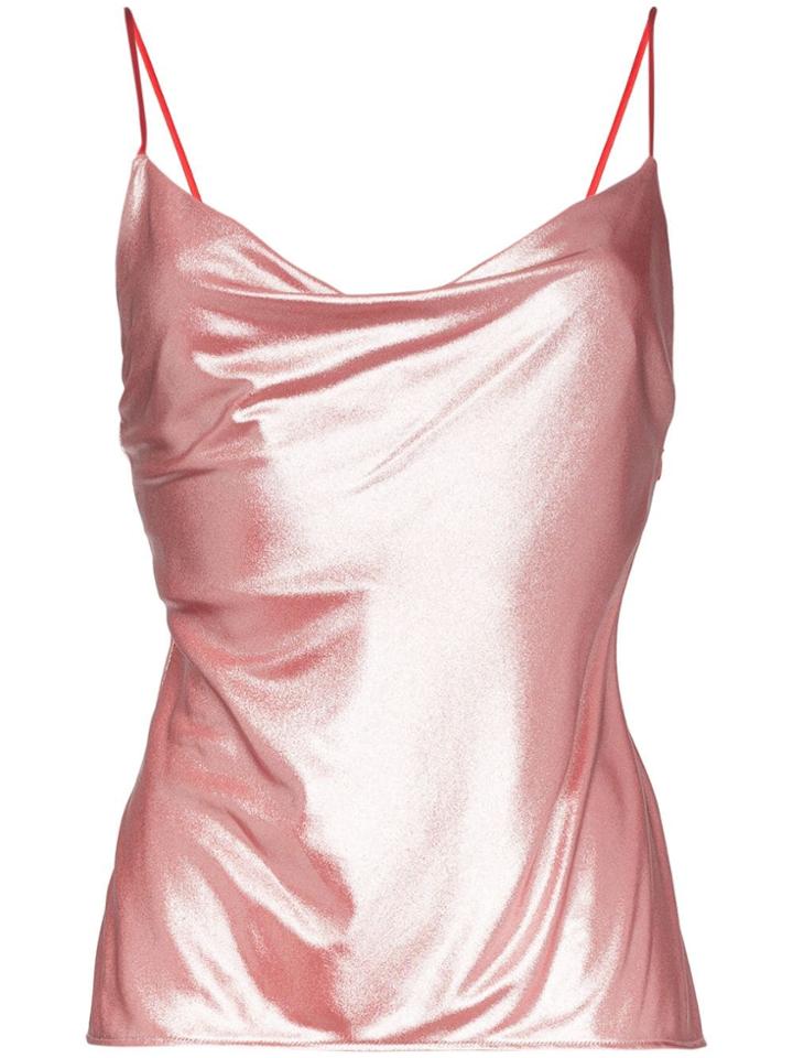 Galvan Mars Cowl Neck Camisole - Pink