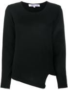 Comme Des Garçons Comme Des Garçons Asymmetric V-neck Sweater - Black