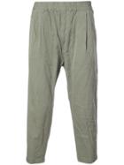 Casey Casey Creased Cropped Trousers - Green