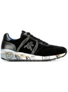 Premiata White Logo Patch Sneakers