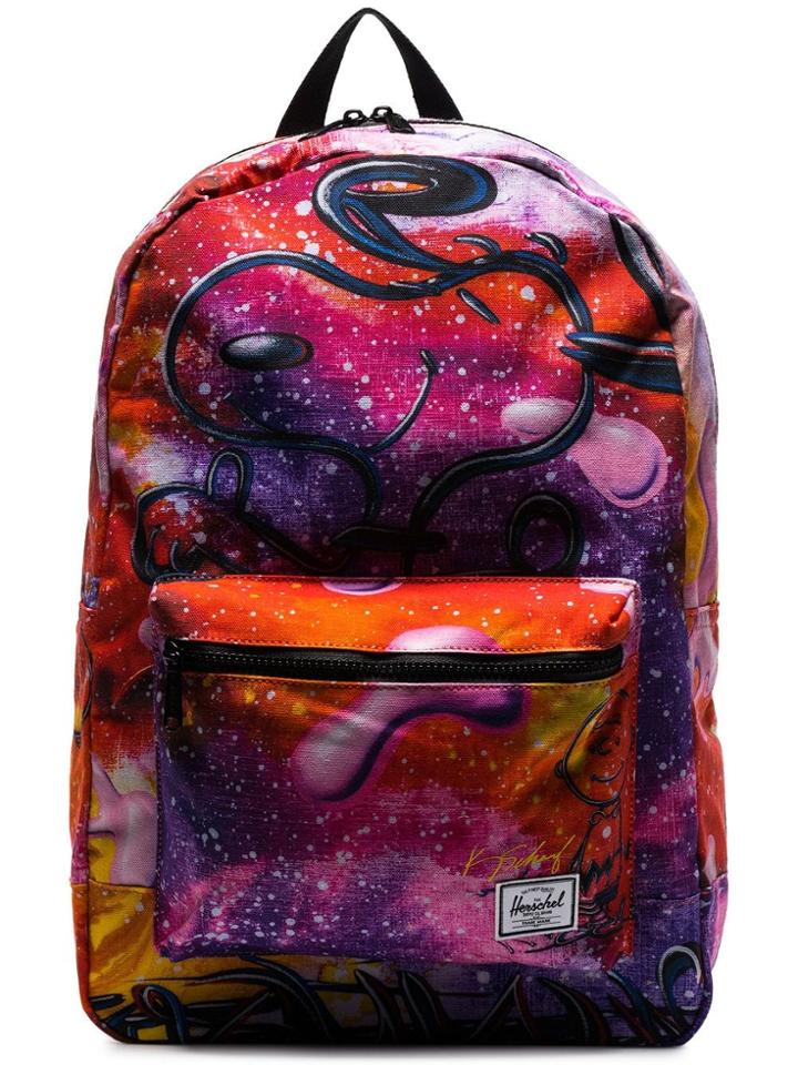 Herschel Supply Co. Multicolour Snoopy Galaxy Print Backpack - Purple