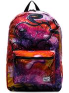 Herschel Supply Co. Multicolour Snoopy Galaxy Print Backpack - Purple