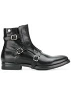 Alexander Mcqueen Monk Strap Boots - Black