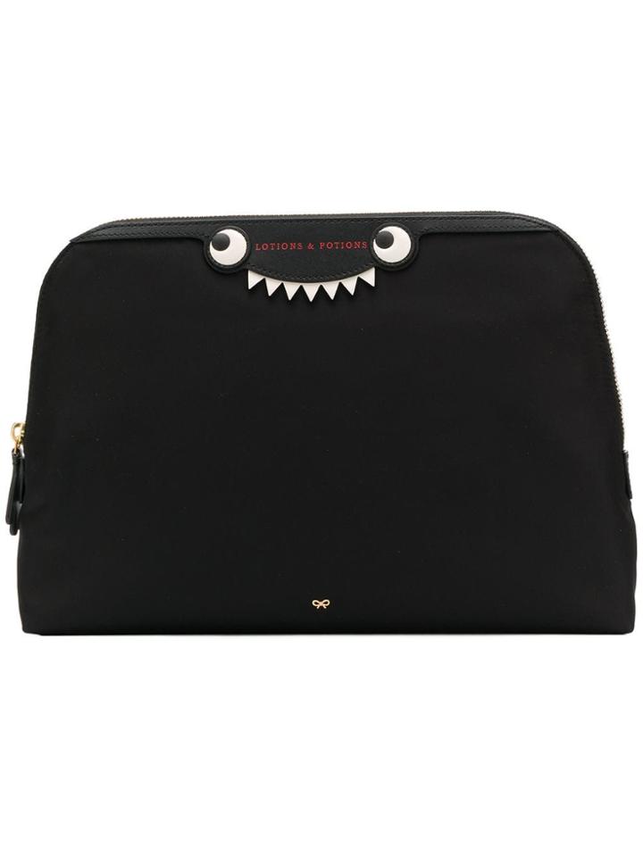 Anya Hindmarch Monster Lotions And Potions Pouch - Black