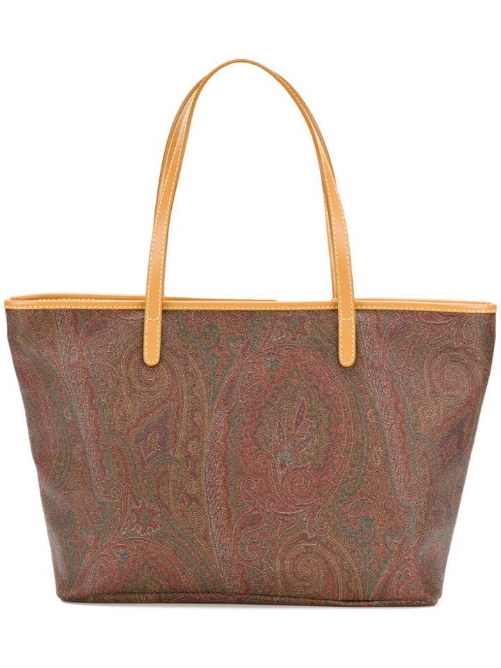 Etro Paisley Print Shopping Tote - Multicolour