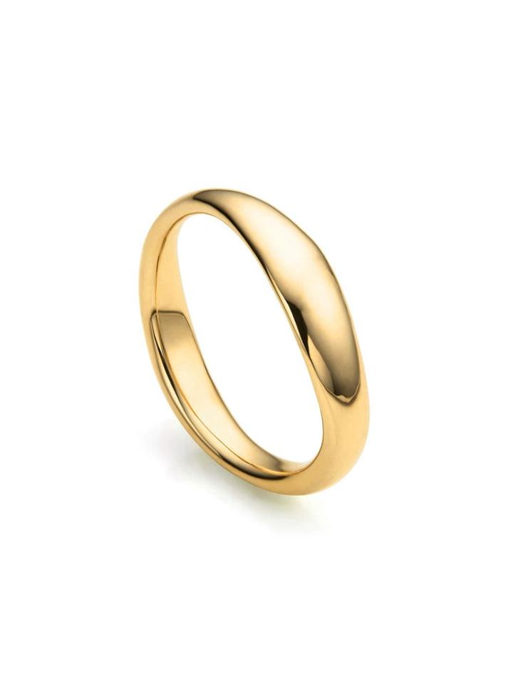 Monica Vinader Gp Nura Reef Gold Vermeil Ring