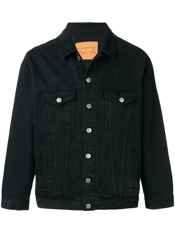 Martine Rose Oversized Denim Jacket - Black