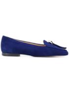 Stuart Weitzman Low Heel Loafers - Blue