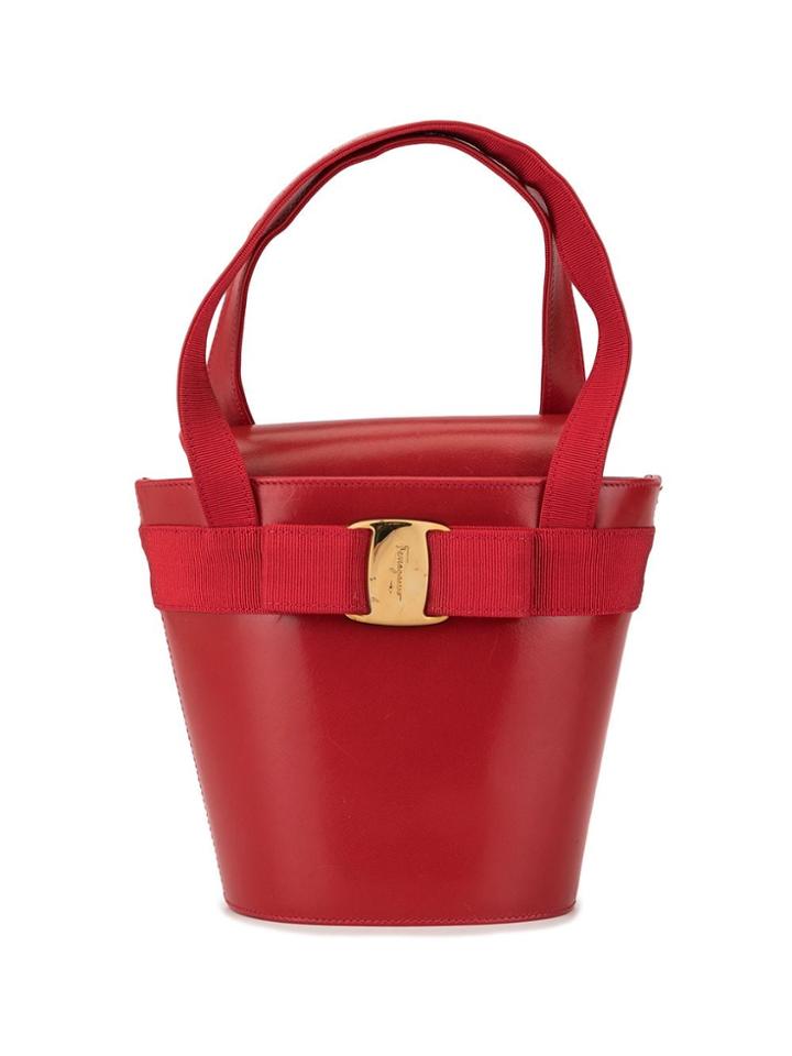 Salvatore Ferragamo Pre-owned Vara Bow Tote - Red