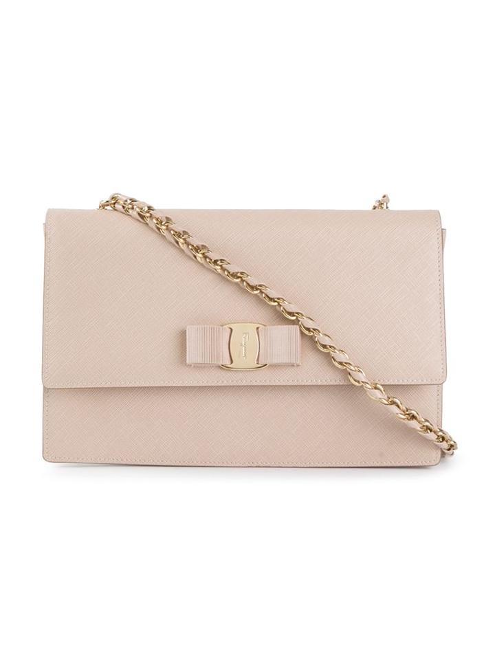 Salvatore Ferragamo 'vara' Crossbody Bag, Women's, Nude/neutrals
