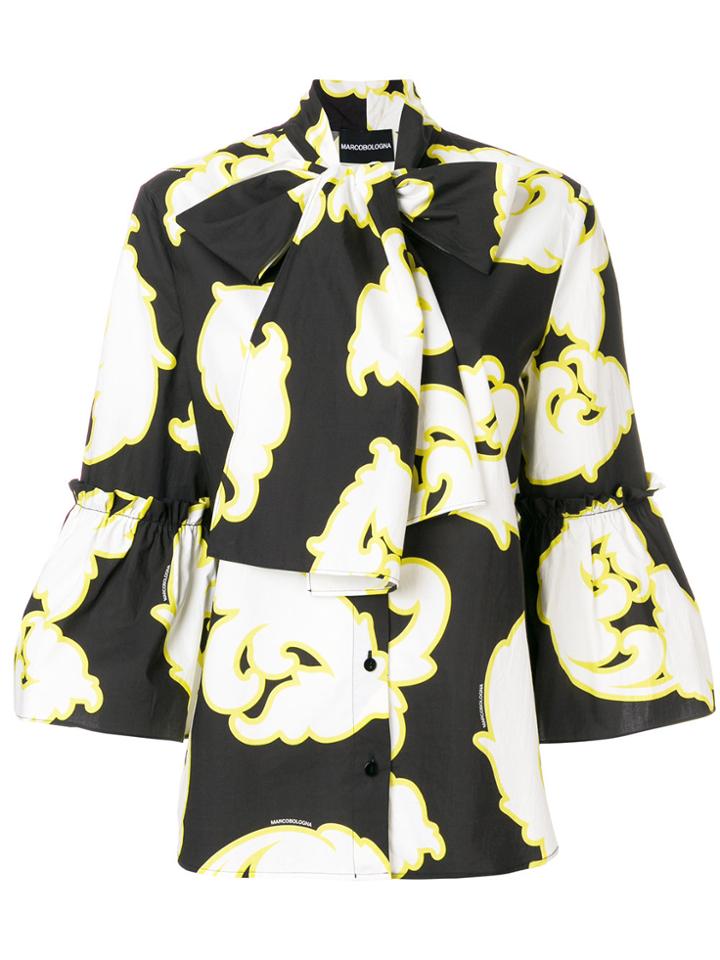 Marco Bologna Bow Detail Blouse - Black