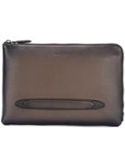 Salvatore Ferragamo Grained Pouch - Brown