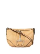 Gucci Pre-owned Metallic Leather Horsebit Shoulder Bag - Gold