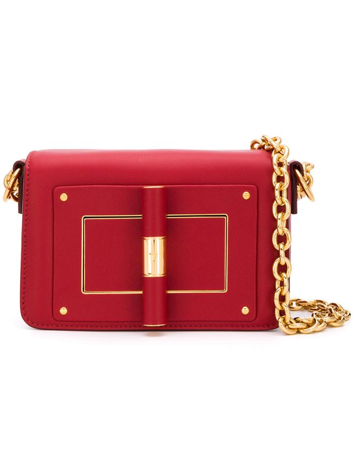 Tom Ford Small Natalia Shoulder Bag - Red