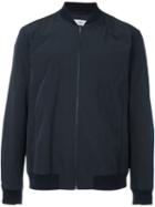Closed Classic Bomber Jacket, Men's, Size: Medium, Blue, Viscose/polyester/nylon