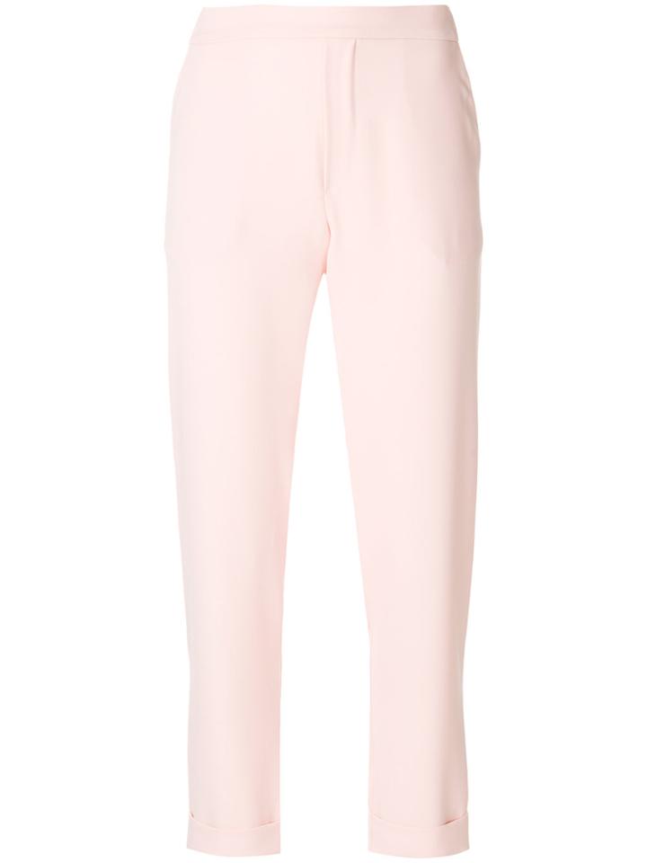 P.a.r.o.s.h. Turn Up Hem Trousers - Pink & Purple