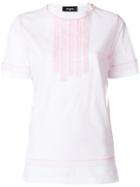 Dsquared2 Ruffle Front T-shirt - White