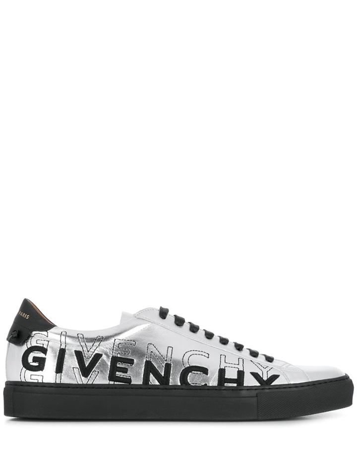 Givenchy Lace Up Sneakers - Silver