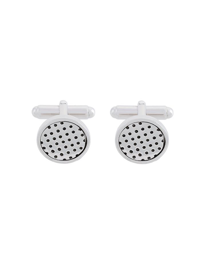 Northskull Perforated Cufflinks - Metallic