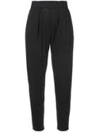 Raquel Allegra High Waist Cropped Trousers - Black