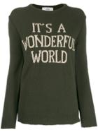 Alberta Ferretti Long Sleeved Knitted Top - Green
