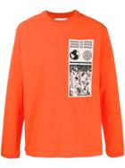 Ambush Printed Label Sweater - Orange
