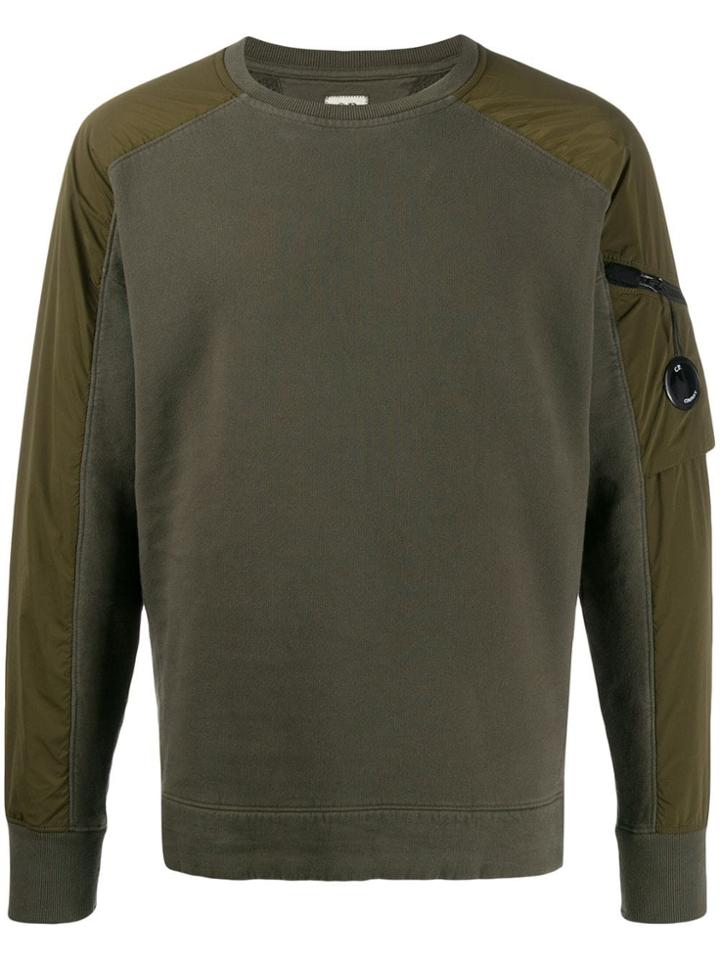 Cp Company Lens Patch Sweatshirt - Green