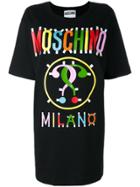 Moschino Printed T-shirt Dress - Black