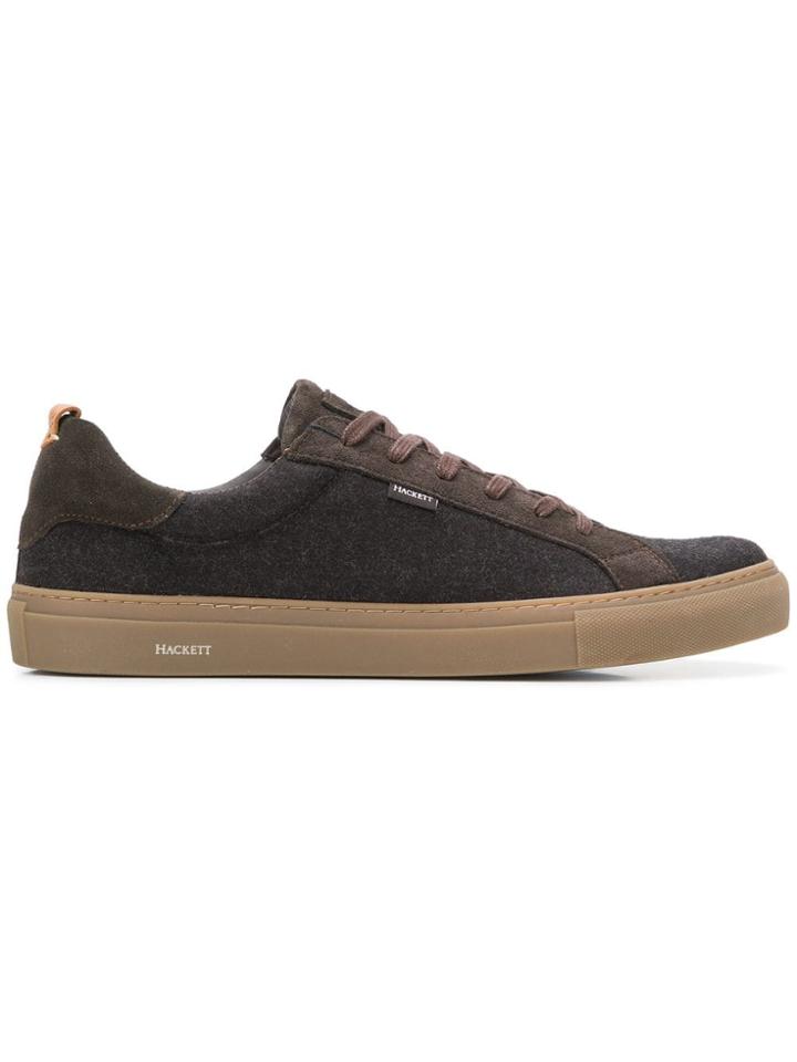 Hackett Panelled Lace-up Sneakers - Brown