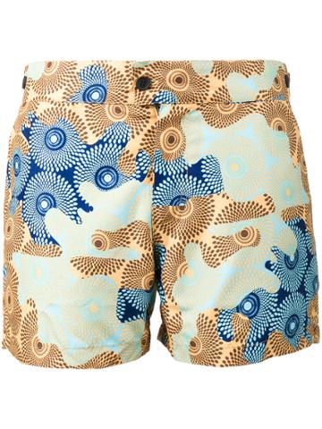 Okun Patrice Circle Print Swimming Shorts - White