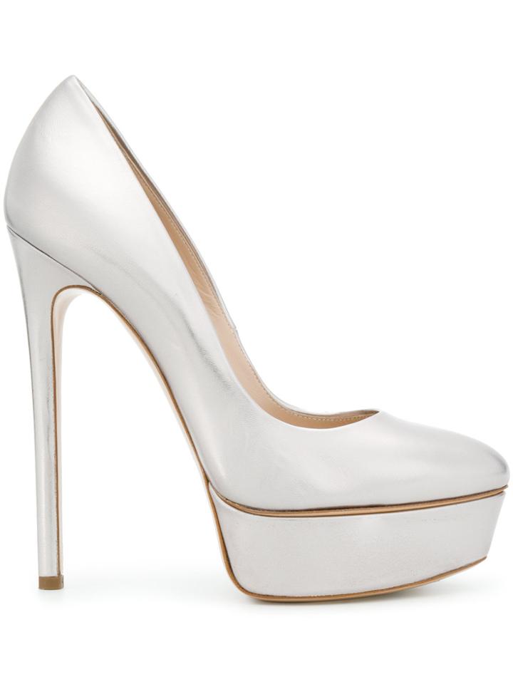 Casadei Metallic Platform Pumps