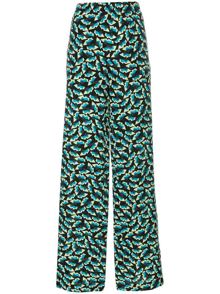 Marni Printed High Waist Trousers - Multicolour