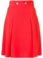 Elisabetta Franchi A-line Button Skirt - Orange