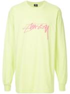 Stussy Logo Print Sweater - Green