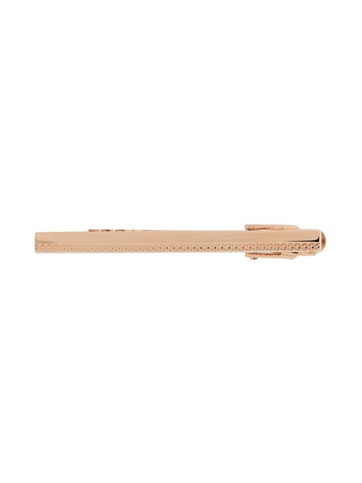 Tateossian Engraved Tie Clip - Gold
